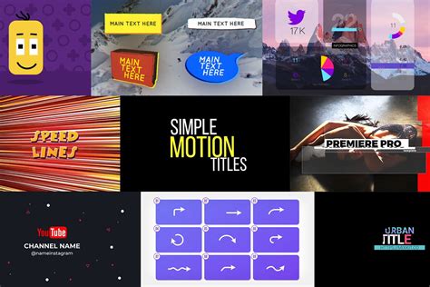 30 Templates De Motion Graphics Mogrt Para Premiere Pro • Designerd
