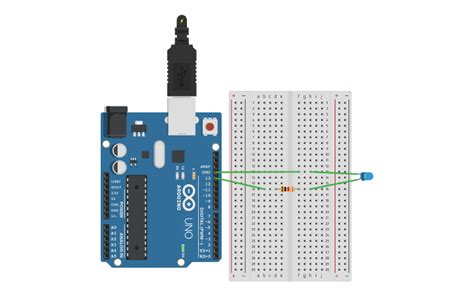 Circuit Design Blinking Led With Arduino Tinkercad