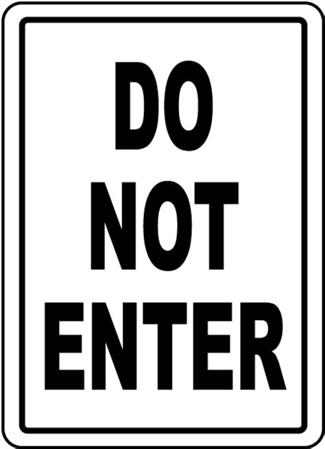 Do Not Enter Sign Save 10 Instantly