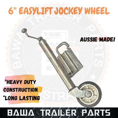 Easy Lift 6″ Jockey Wheel Swing Up Trailer Boat Caravan Stand Au Made
