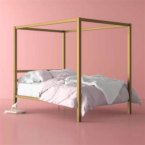 Shop discount luxury beds at the dump furniture outlet near you. Dubay Canopy Bed (With images) | Upholstered queen bed ...