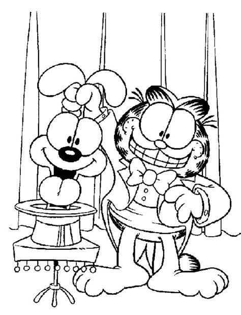 Are you know the world's laziest cat ? Garfield Coloring Pages - Coloringpages1001.com