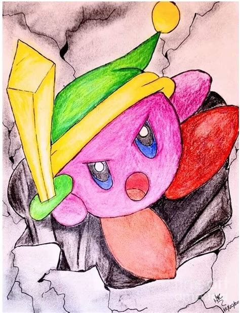 Kirby Sword Drawing By Noelia Valdez Caudill Fine Art America