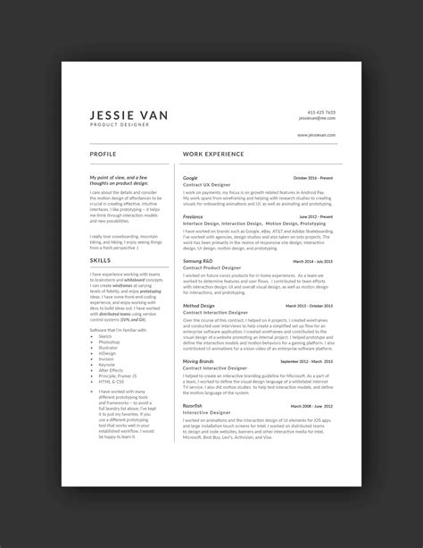 21 Inspiring Ux Designer Resumes And Why They Work