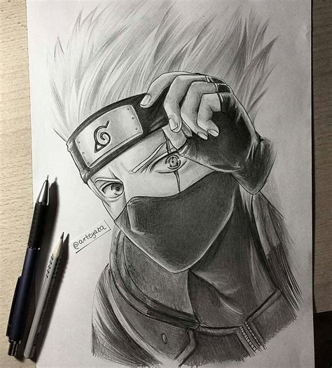 Naruto Kakashi Hatake Drawing Pics Drawing Skill