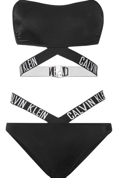 Calvin Klein Beachwear Bikini Bandeau Imprimé Intense Power Net A