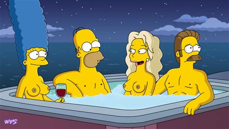 Rule 34 Breasts Color Exposed Breasts Female Homer Simpson Human