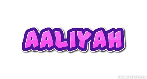 Aaliyah Logo Free Name Design Tool From Flaming Text