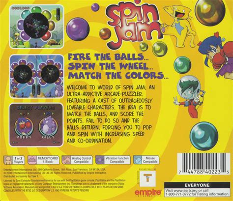 Spin Jam Ps1 Playstation 1 Pre Owned Jandl Video Games New York City