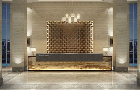 Pin By Set Construções On Hotel Reception（櫃台设计） Hotel Lobby Design