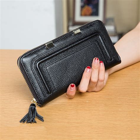 Fashion Women S Natural Leather Wallet Female Genuine Leather Wallets