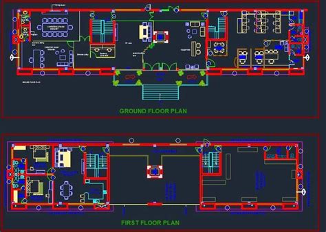 Double Storey Office Layout Dwg File Plan N Design Office Layout