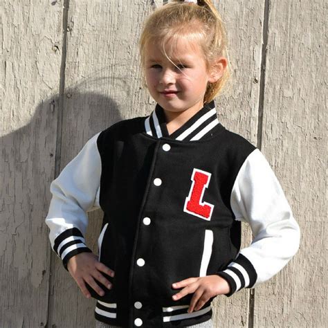 personalized varsity jacket black white youth varsity jacket fleece baseball jacket jackets