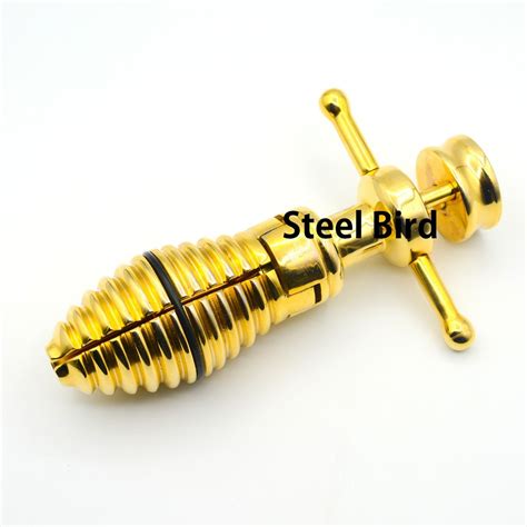 Golden Ultimate Asslock Stainless Steel Anal Lock Expanding Locking