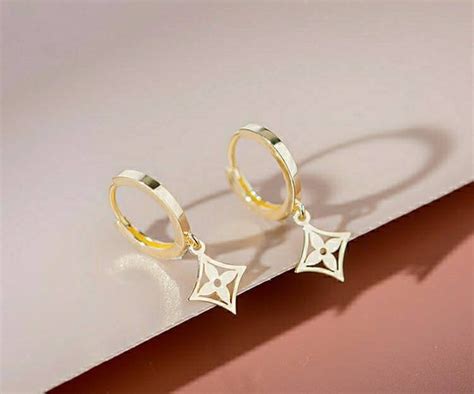 Genuine Mini Tiny 18k Gold Solid Clover Earring Hoops Au750 Etsy