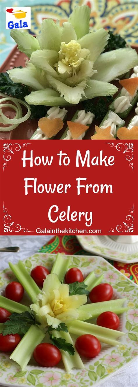5 Easy Celery Garnish Ideas With Photos Gala In The Kitchen Food