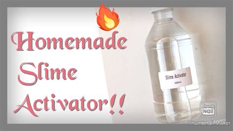 How To Make Slime Activator At Home Diy Homemade Slime Activator