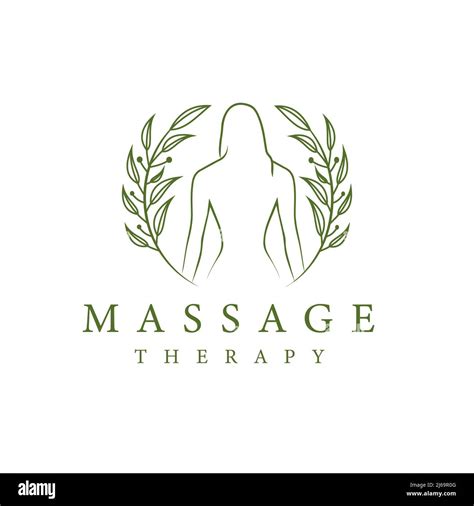 Back Facing Female Massage Therapy Logo Vector Illustration Stock Vector Image And Art Alamy