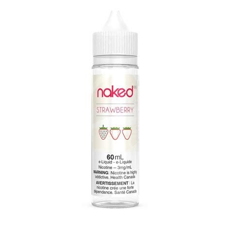 strawberry naked 100 e liquid 60ml freebase vapeloft