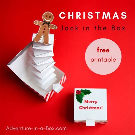 Diy Christmas Jack In The Box With A Gingerbread Man Pop Up Jack In