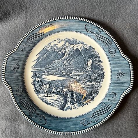 Currier And Ives Royal Ironstone Plates Etsy