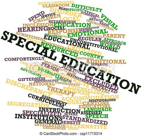 Clipart Of Special Education Abstract Word Cloud For Special Csp11715314 Search Clip Art