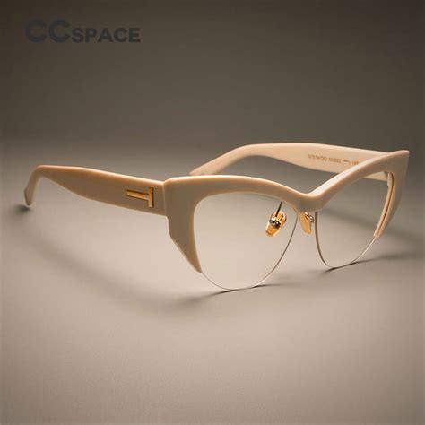 Ccspace Ladies Cat Eye Glasses Frames For Women T Rivet