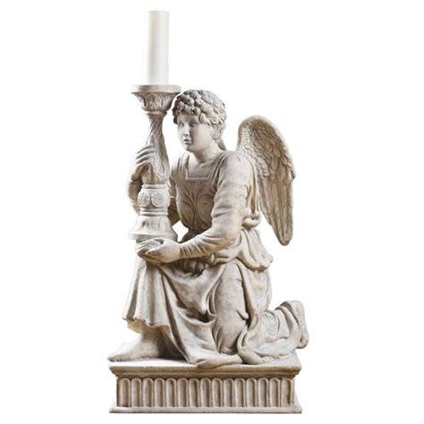 Michelangelos Kneeling Angel With Candlestick Statue Angel Statues