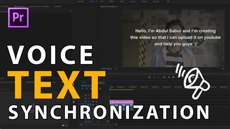 Voice Text Synchronization Revealing Text With Voice In Premiere Pro