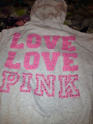 Victorias Secret Love Pink Zip Up Hoodie Pink Outfits Victoria Secret