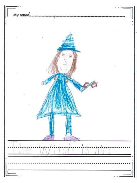 Halloween Witch Directed Drawing Activity For Kindergarten Free