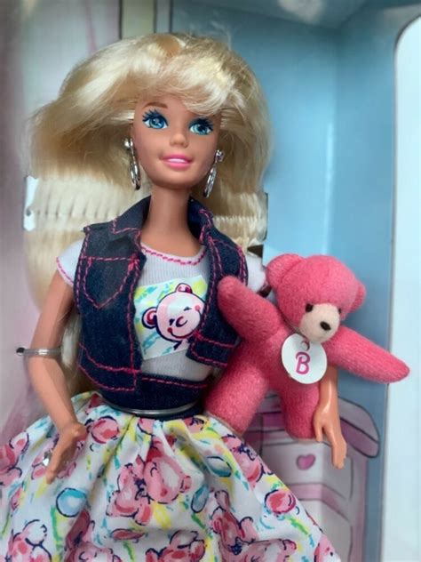 Teddy Fun Barbie Doll Vintage Mattel Made In Indonesia 1996 Nib Nrfb Mattel