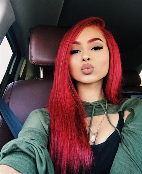 Pin By Asapshawtyy On Baddies Red Hair Color Remy Human Hair Wigs