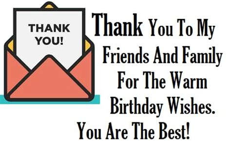 Thanks Quotes For Birthday Wishes To Best Friend Thank You Notes And