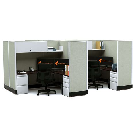Modular Furniture 67h Powered Modular Office Desk Furniture 67h 4pack