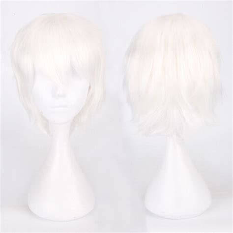 Women Girl Cosplay Hair Wig Short Pixie Straight Anime Party Fancy Blonde Wig M Ebay