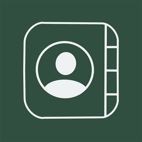 Dark Green Contacts App Icon In 2022 Iphone Photo App App Icon App