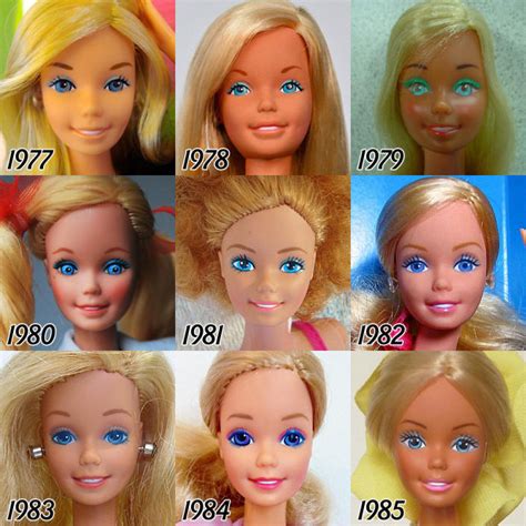 Barbie Turns 57 See How Her Face Has Changed Over The Years