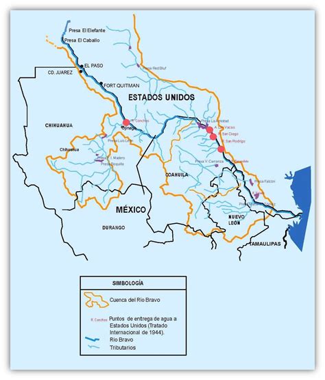 Rio Bravo River Map
