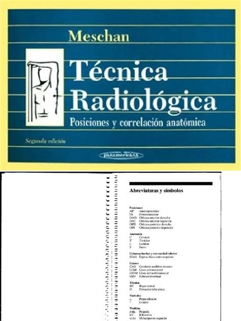 Pdf drive es su motor de búsqueda de archivos pdf. TECNICAS RADIOLOGICAS - POSICIONES Y CORRELACION ANATOMICA. ISADORE MESCHAN.pdf