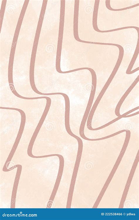 Abstract Marble Texture Messy Brush Lines On Beige Background
