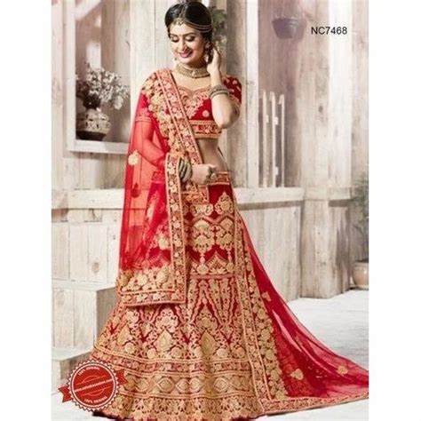 Bridal Red And Golden Embroidered Wedding Lehenga Choli Atelier Yuwa Ciao Jp