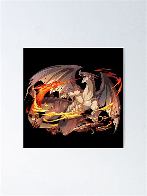 Fairy Tail Igneel Fire Dragon Poster By Artkilita Redbubble