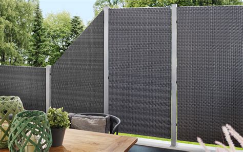 Das ist für viele gartenbesitzer grundvoraussetzung, um. Brügmann Sichtschutzzaun WEAVE Rechteck anthrazit - 178 x ...