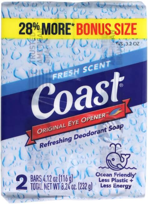 Coast Classic Original Scent 4oz 8 Bars 2 Packs Total 16