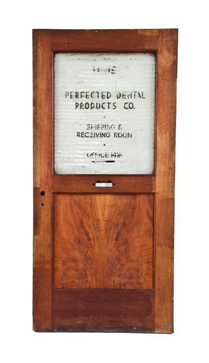 c 1895 original and intact mahogany wood interior reliance building office door with textured