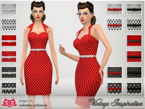 My Sims 4 Blog Vintage Dresses By Colores Urbanos