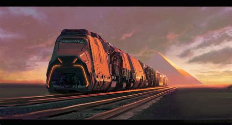 Artstation Daily Scifi Trains Jarkko Kinnunen Futuristic City Sci