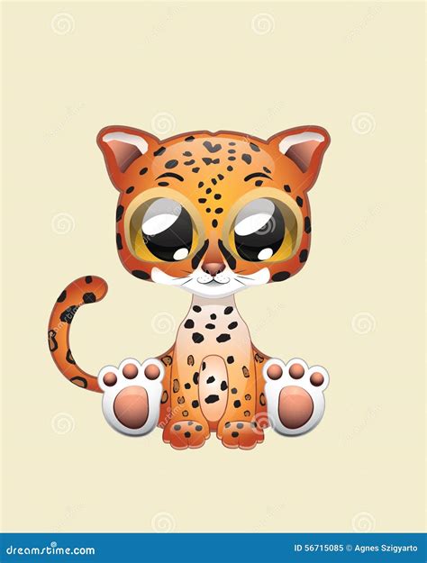 Cute Jaguar Vector Illustration Art Stock Vector Image 56715085