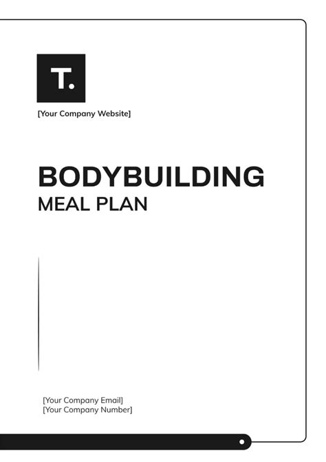 Bodybuilding Meal Plan Template - Edit Online & Download Example